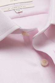 Hawes & Curtis Slim Pink  Non-Iron Pique Shirt - Image 4 of 4