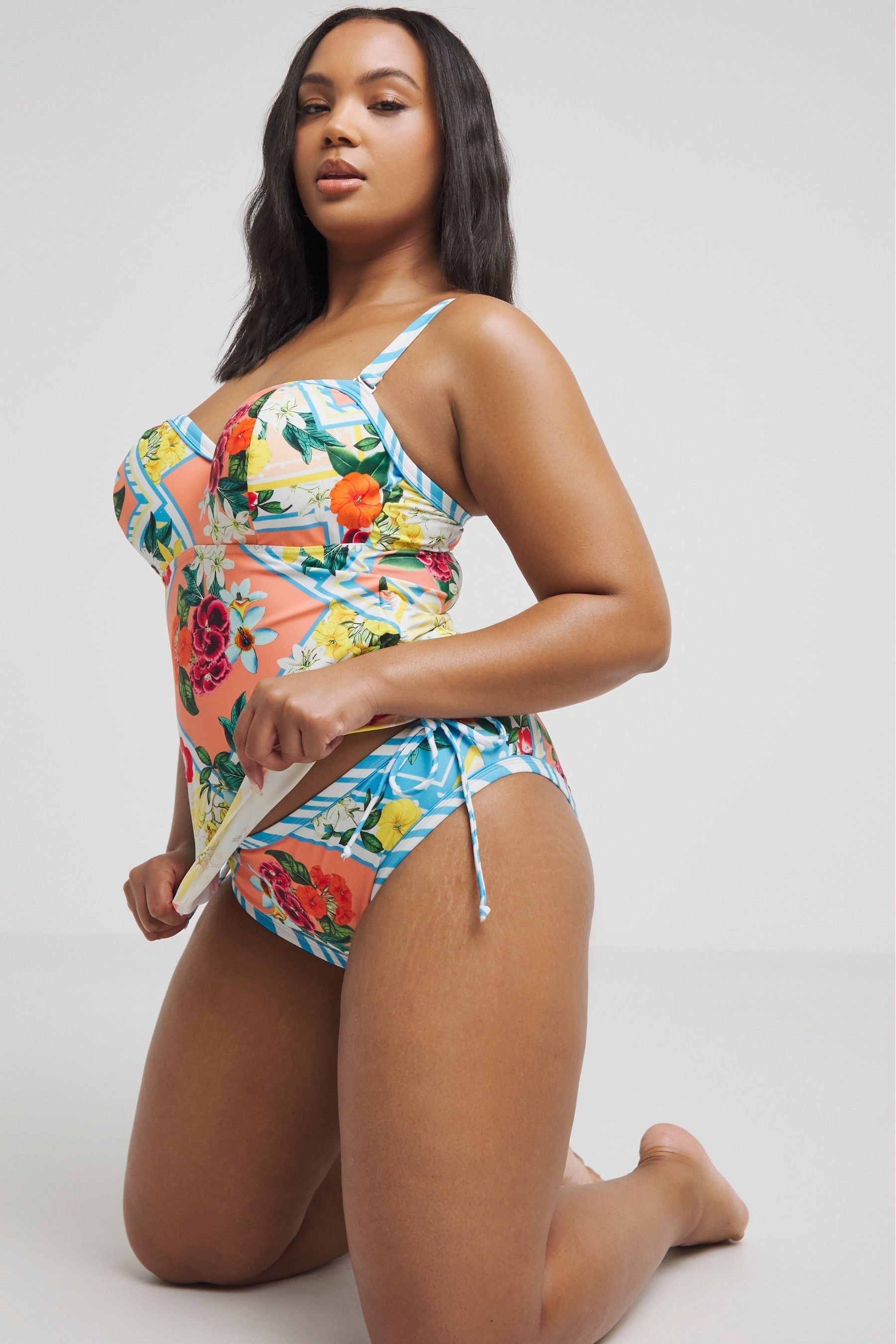 Plus size white bikini clearance