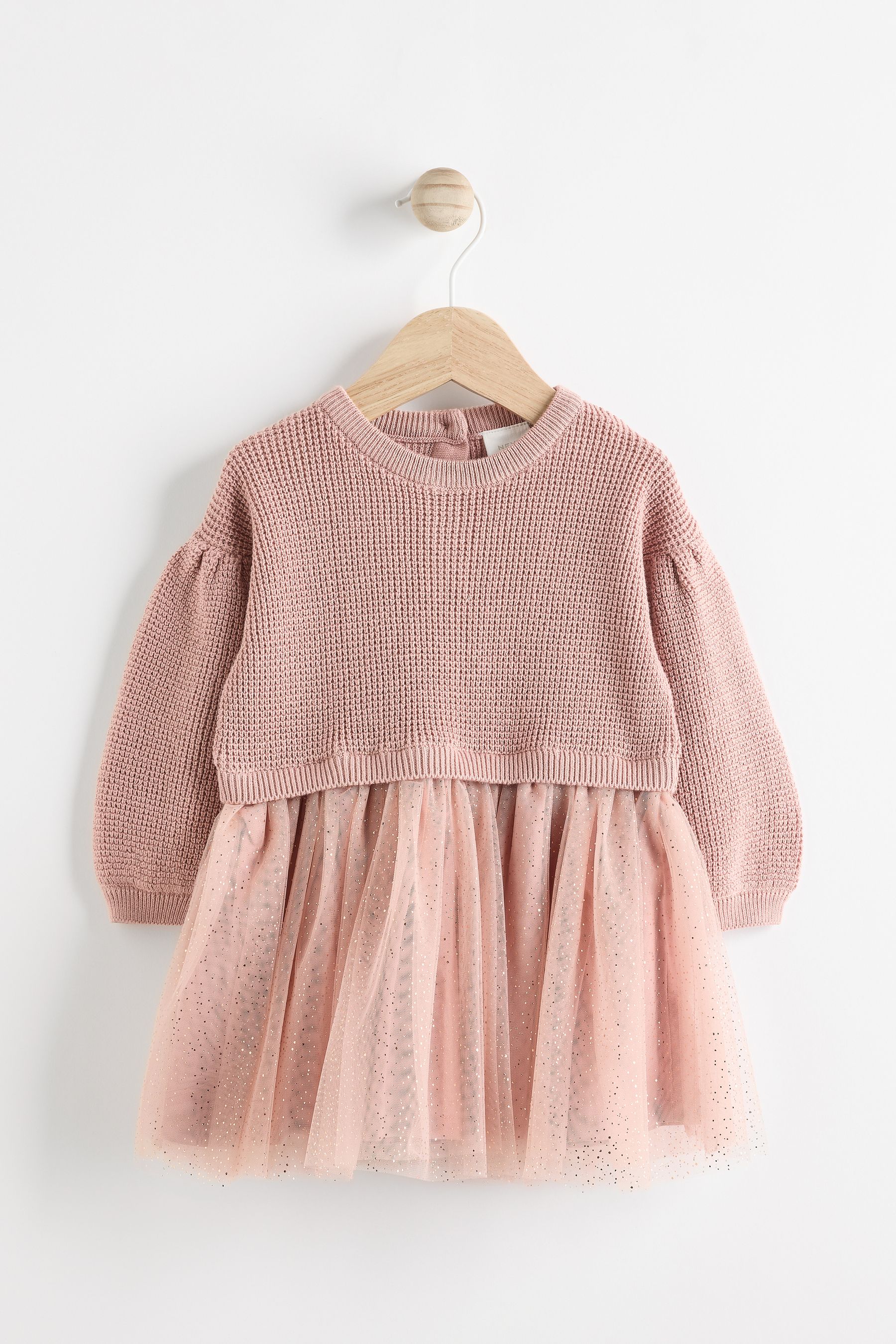 Buy Dusky Pink Twofer Mesh Baby Dress 0mths 2yrs from the Next UK online shop