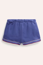 Boden Blue Pom Trim Jersey Shorts - Image 3 of 4