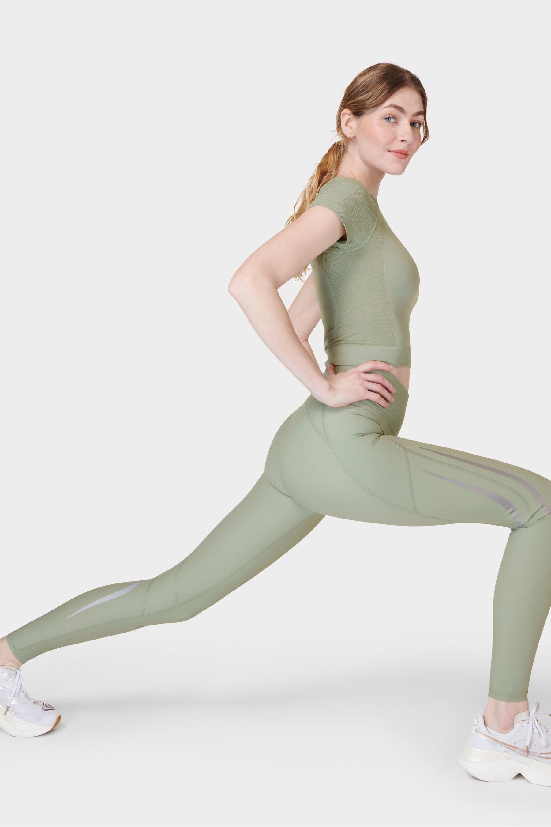 Green workout tights on sale