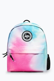 Hype. Unisex Pink Pastel Fade Script Backpack - Image 1 of 12