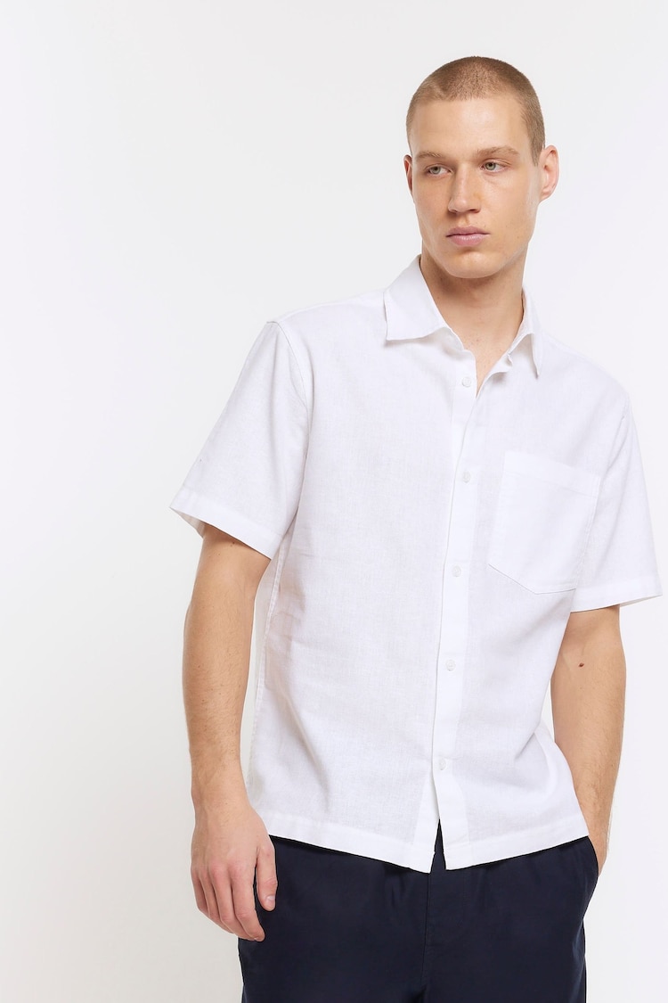 River Island White 100% Cotton Shirt - Image 1 of 5