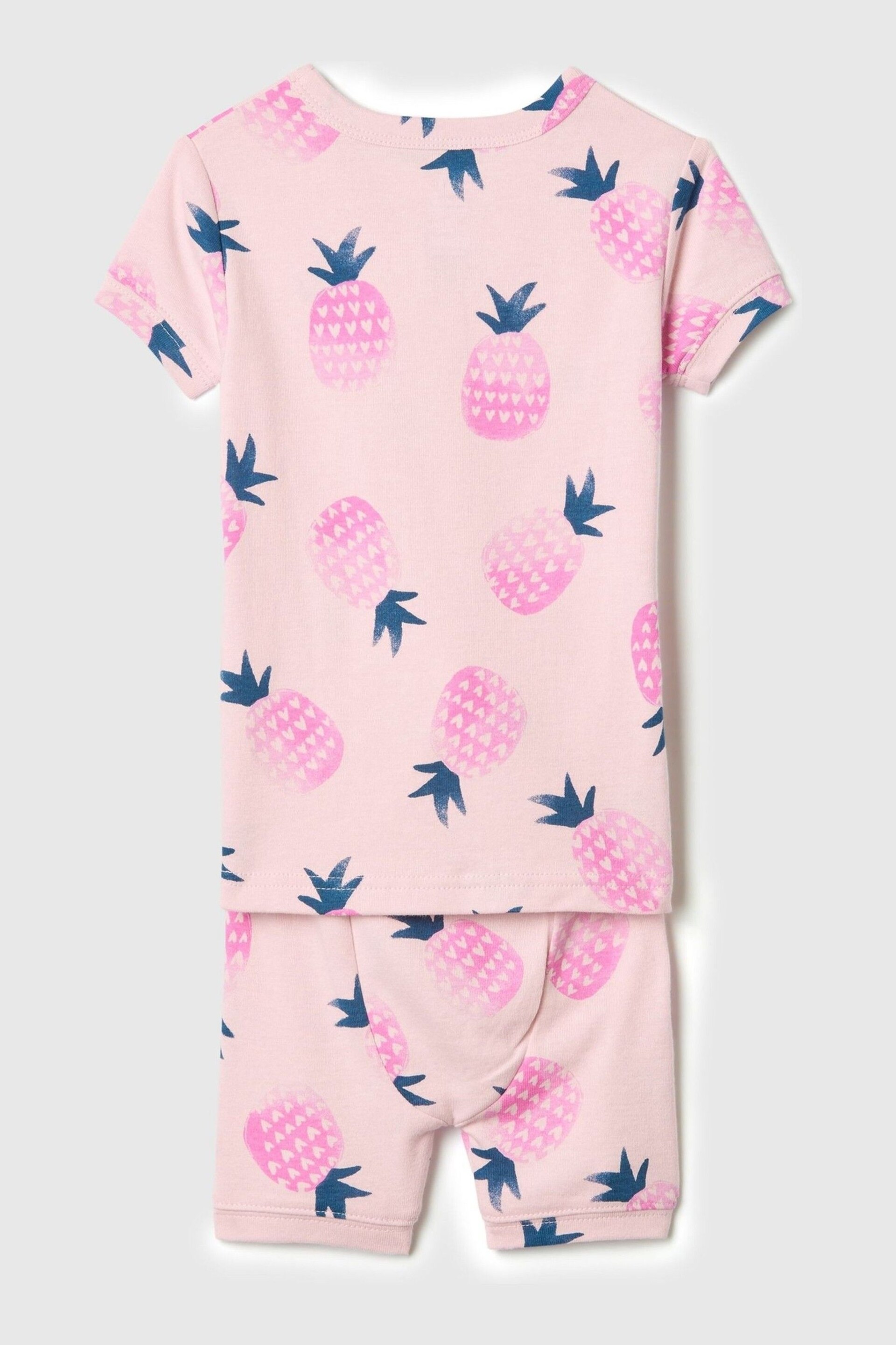 Gap Pink Organic Cotton Short Pyjama Set (6mths-5yrs) - Image 2 of 2