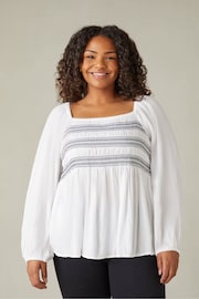 Live Unlimited Curve Smock White Blouse - Image 3 of 7