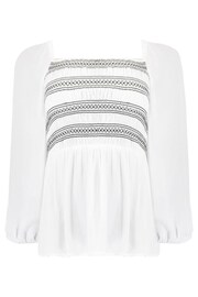 Live Unlimited Curve Smock White Blouse - Image 7 of 7