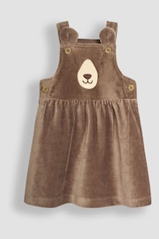 JoJo Maman Bébé Fawn Bear Velour Pinafore Dress And Top Set 2 Pack - Image 4 of 8