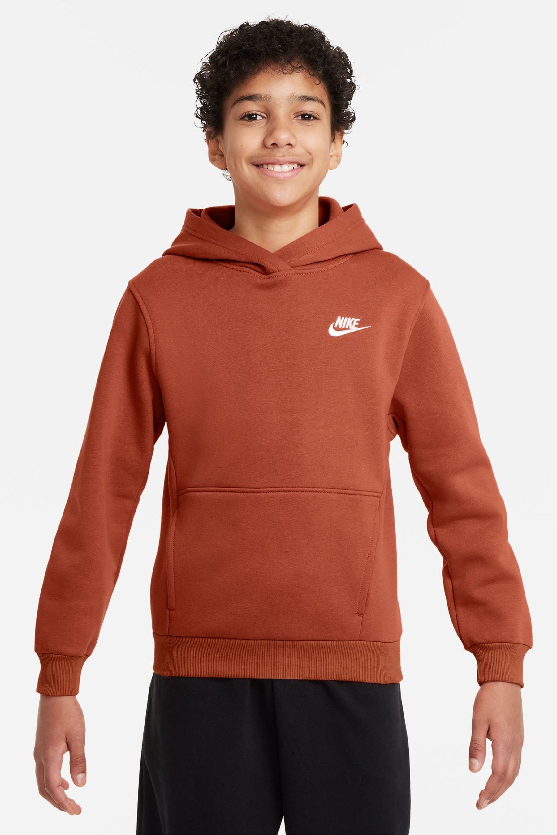 Buy Nike Vintage Orange Club Fleece Overhead Hoodie from the Next UK online shop