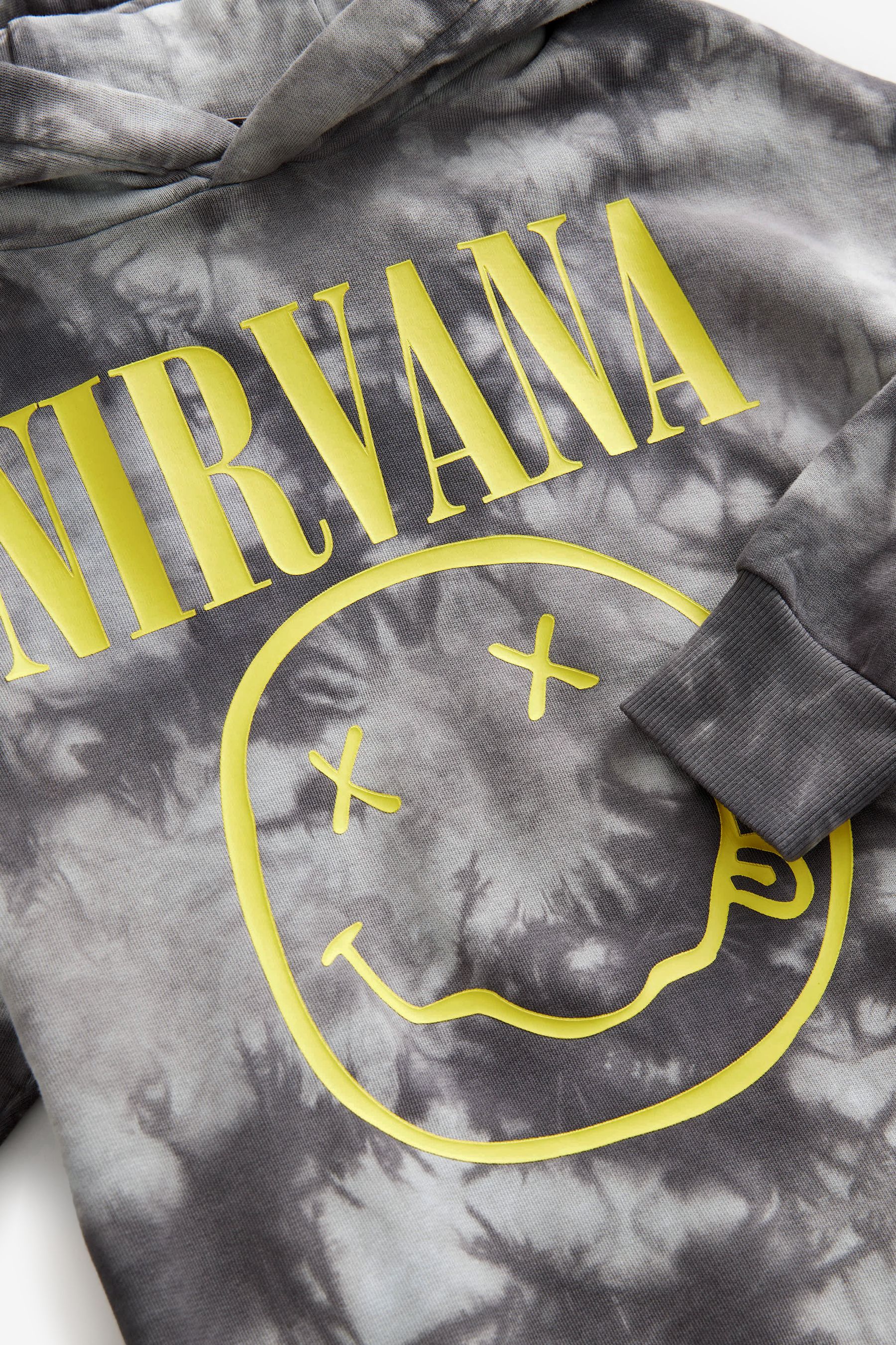 Buy Black White Nirvana Band Tie Dye 100 Cotton Hoodie 3 16yrs from the Next UK online shop