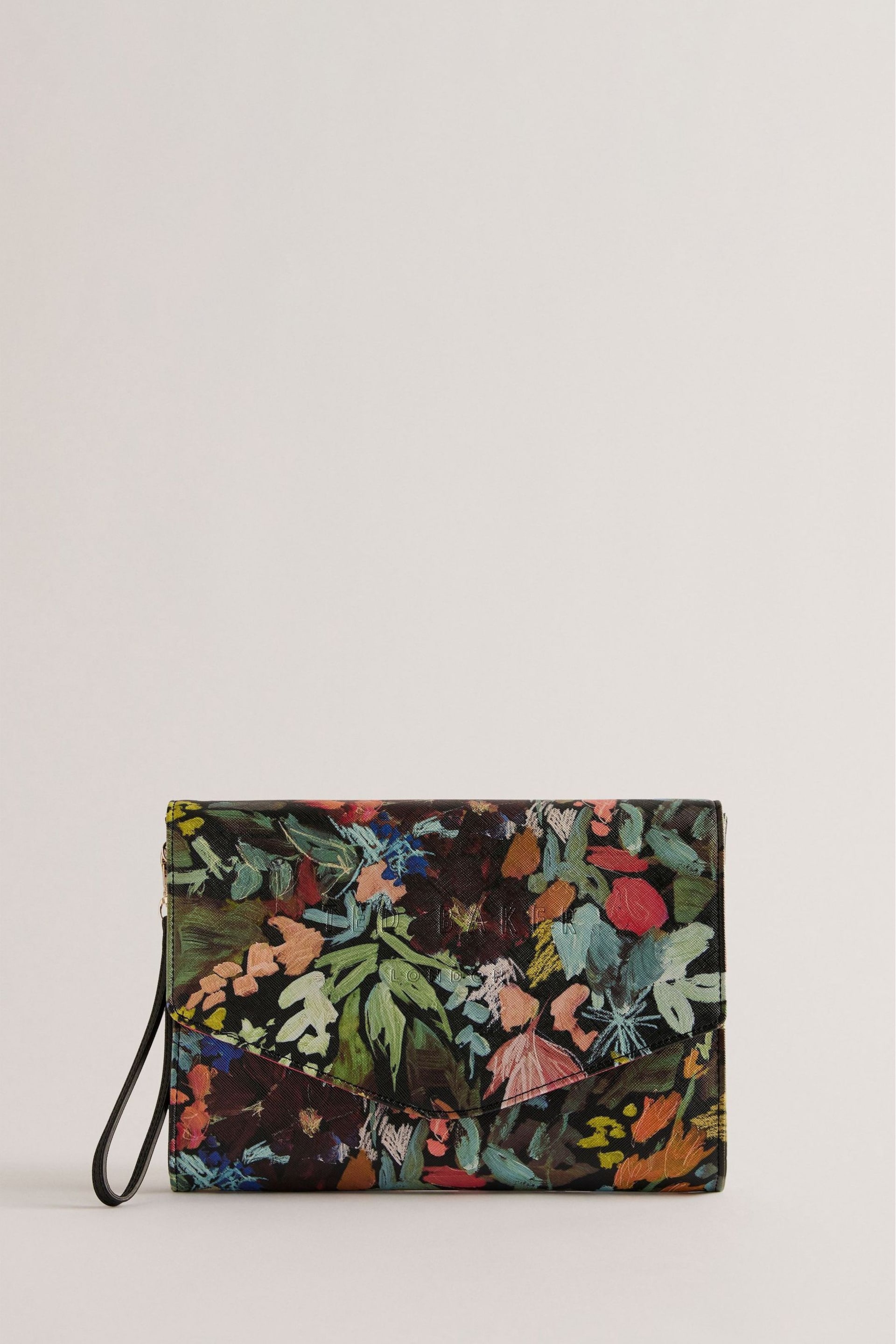 Ted Baker Black Painted Meadow Printed Beinina Pouch - Image 2 of 5