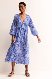 Boden Blue Petite Sarah Maxi Kaftan Dress - Image 1 of 5