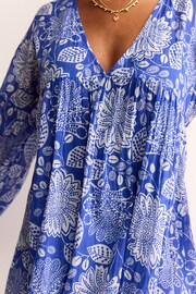 Boden Blue Petite Sarah Maxi Kaftan Dress - Image 4 of 5