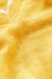 Boden Yellow Maggie V-Neck Linen Cardigan - Image 6 of 6