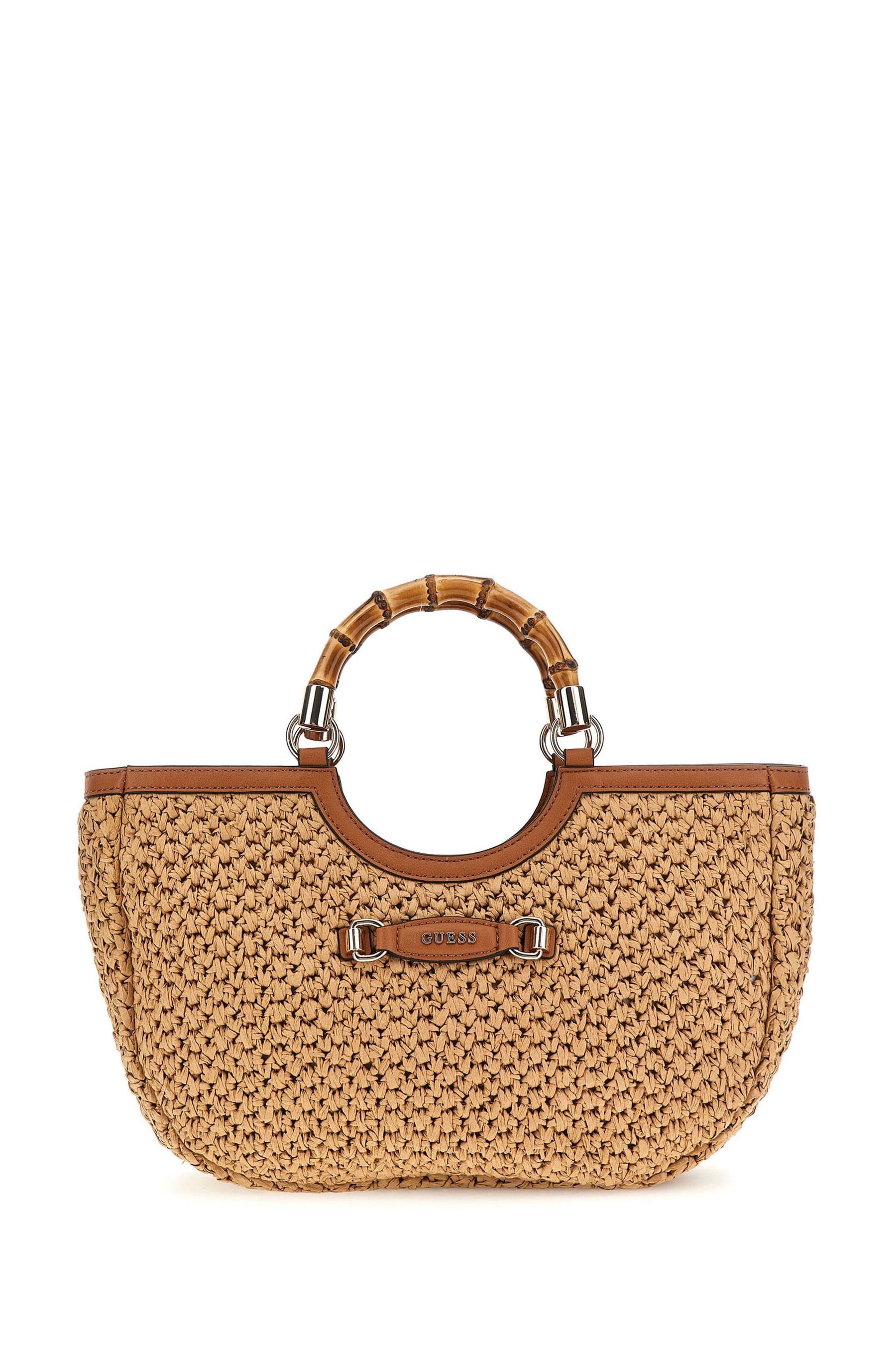 Buy Guess Natural Raffia Siria Girlfriend Satchel Bag from Next Ireland