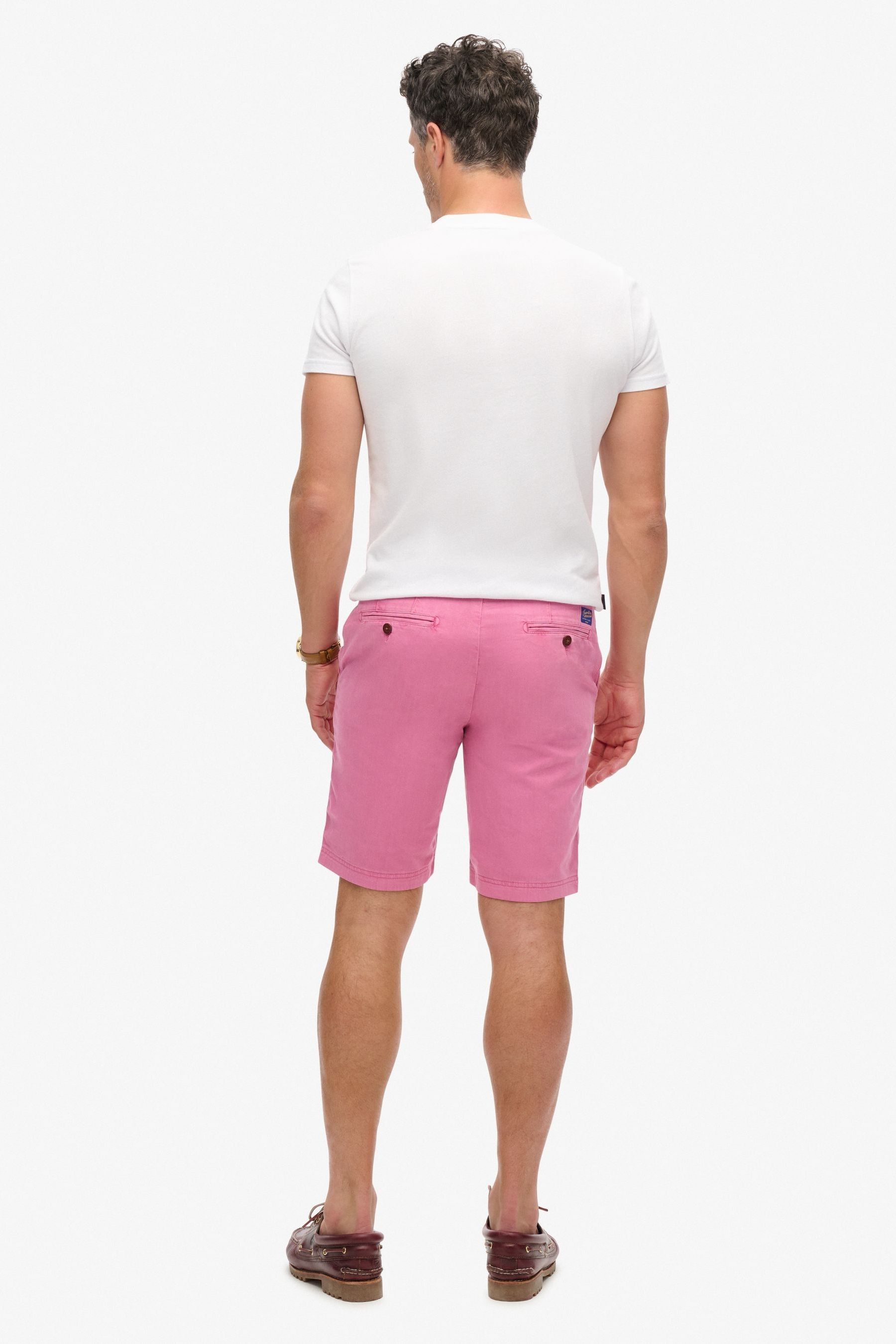 Superdry pink shorts top