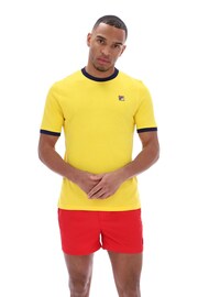 Fila Yellow Marconi Essential Ringer T-Shirt - Image 2 of 4