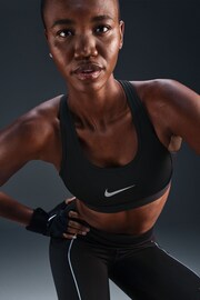 Nike Black Swoosh Medium Support Sports Bra - Image 3 of 6