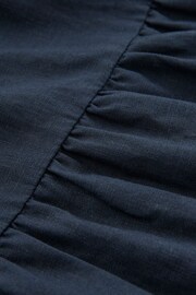 Celtic & Co. Blue Linen Tiered Midi Dresses - Image 6 of 7