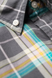 Superdry Grey Multi Lightweight Check Shirt - Image 5 of 6