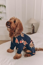 Navy Blue Matching Family Pets Christmas Hamish The Highland Cow Pyjamas - Image 1 of 5