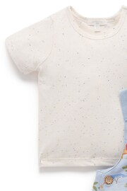 Purebaby Blue Safari Dungarees Set - Image 2 of 4