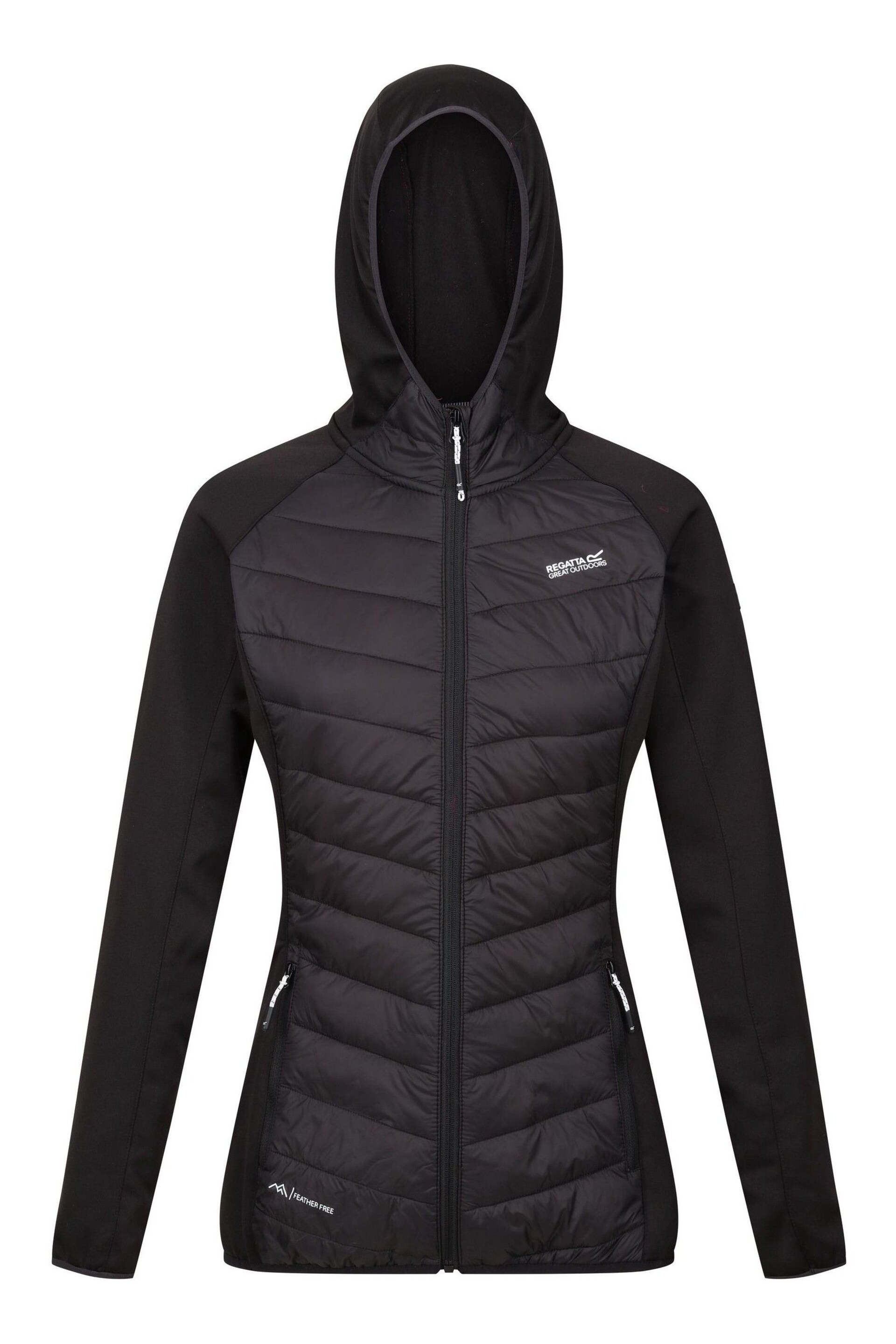 Regatta Black Womens Andreson VIII Hybrid Walking Jacket - Image 7 of 9