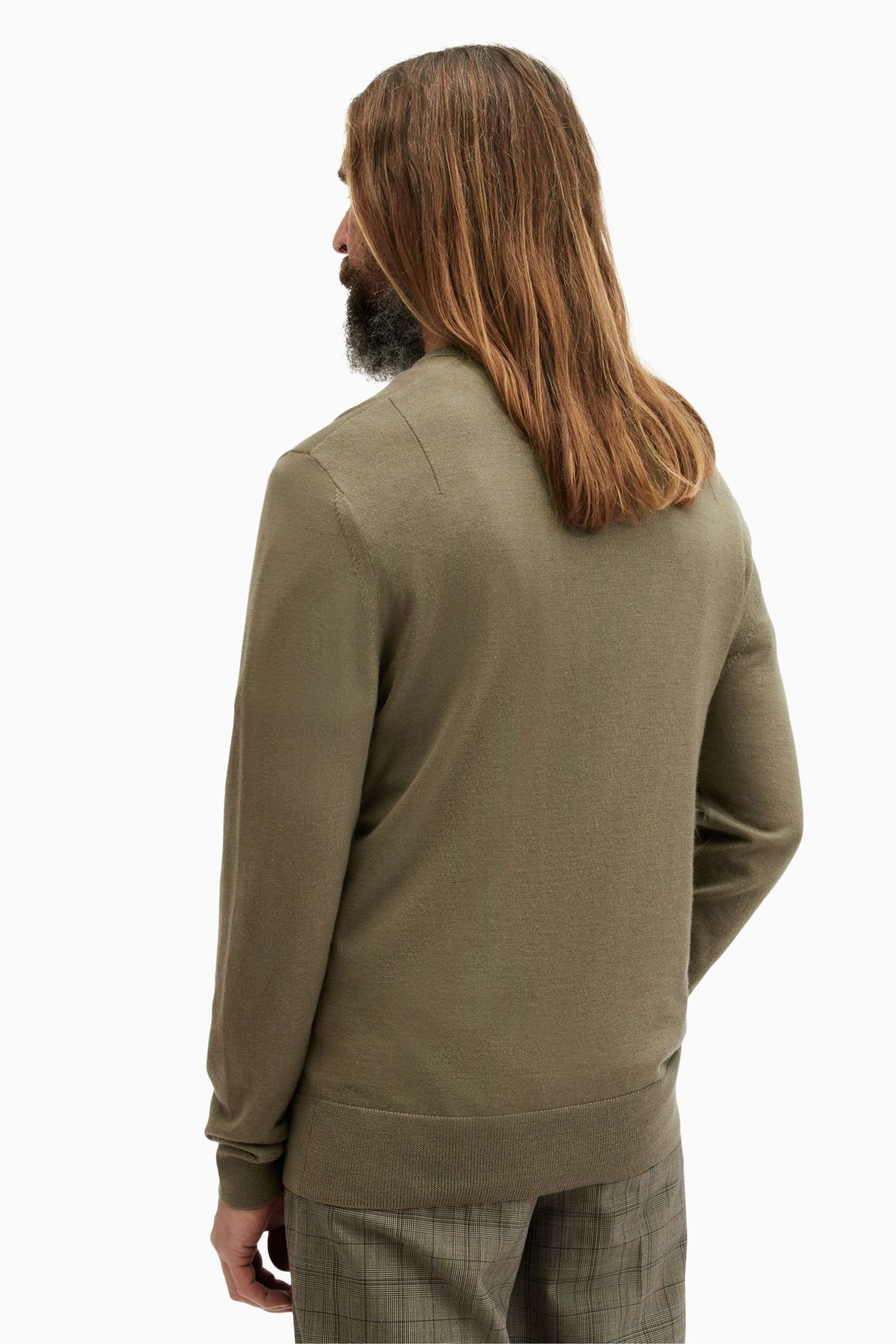Buy AllSaints Green Mode Merino Crew Jumper from Next Luxembourg