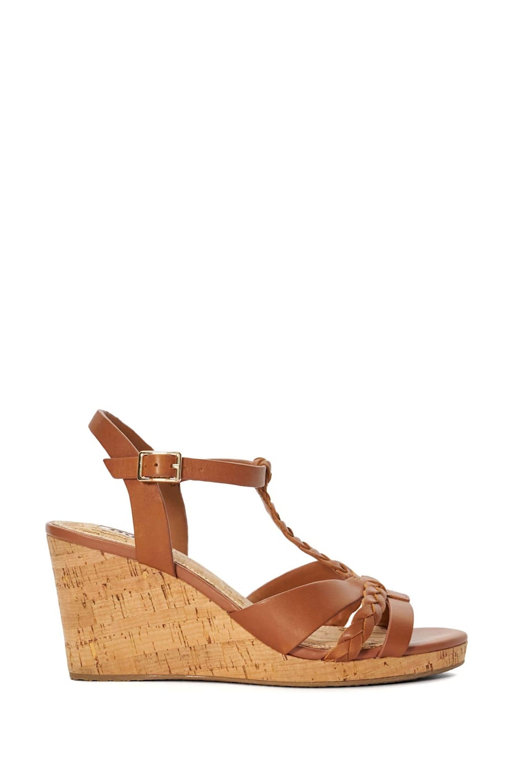 Dune tan wedge sandals online