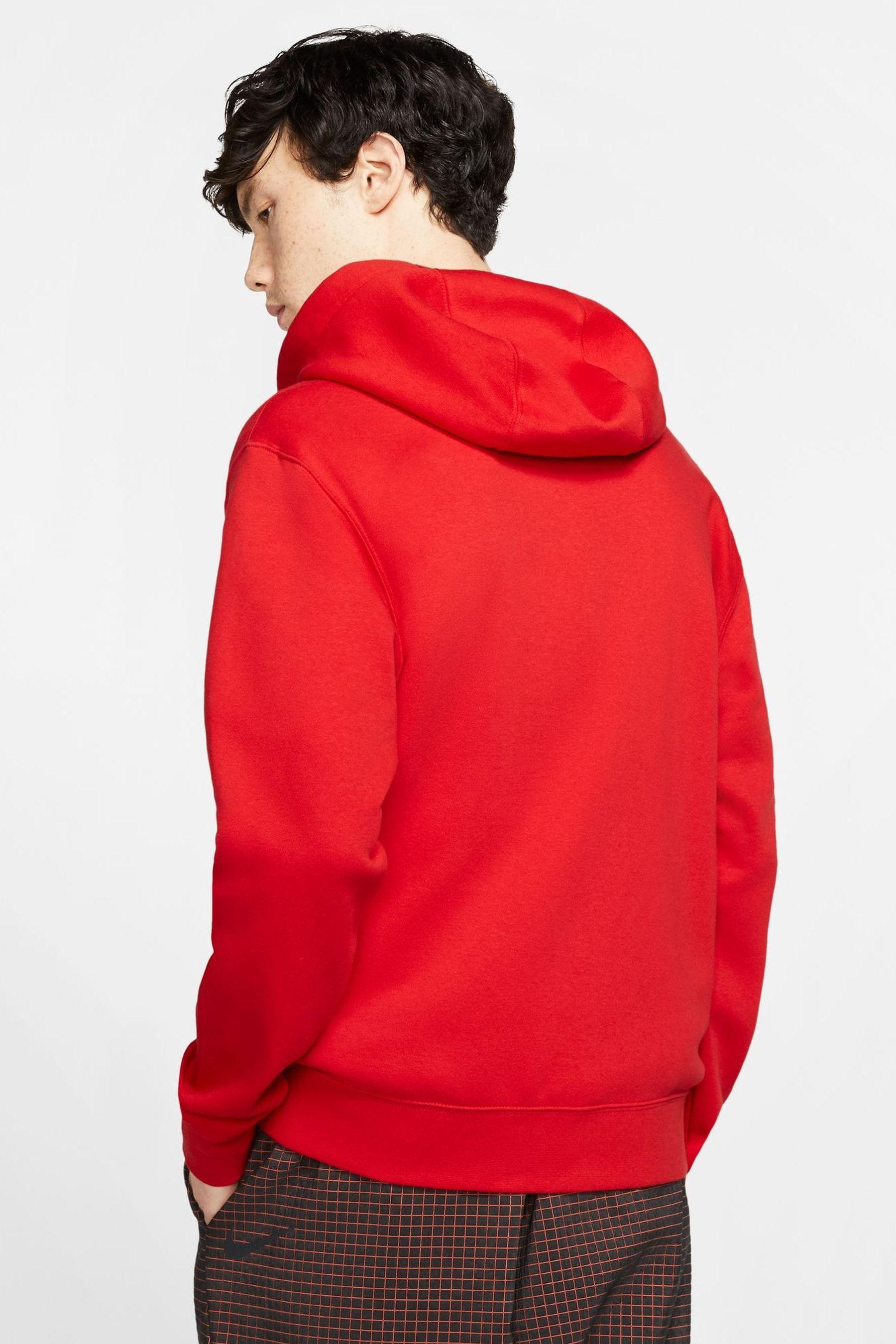 Red zip up hoodie nike shop
