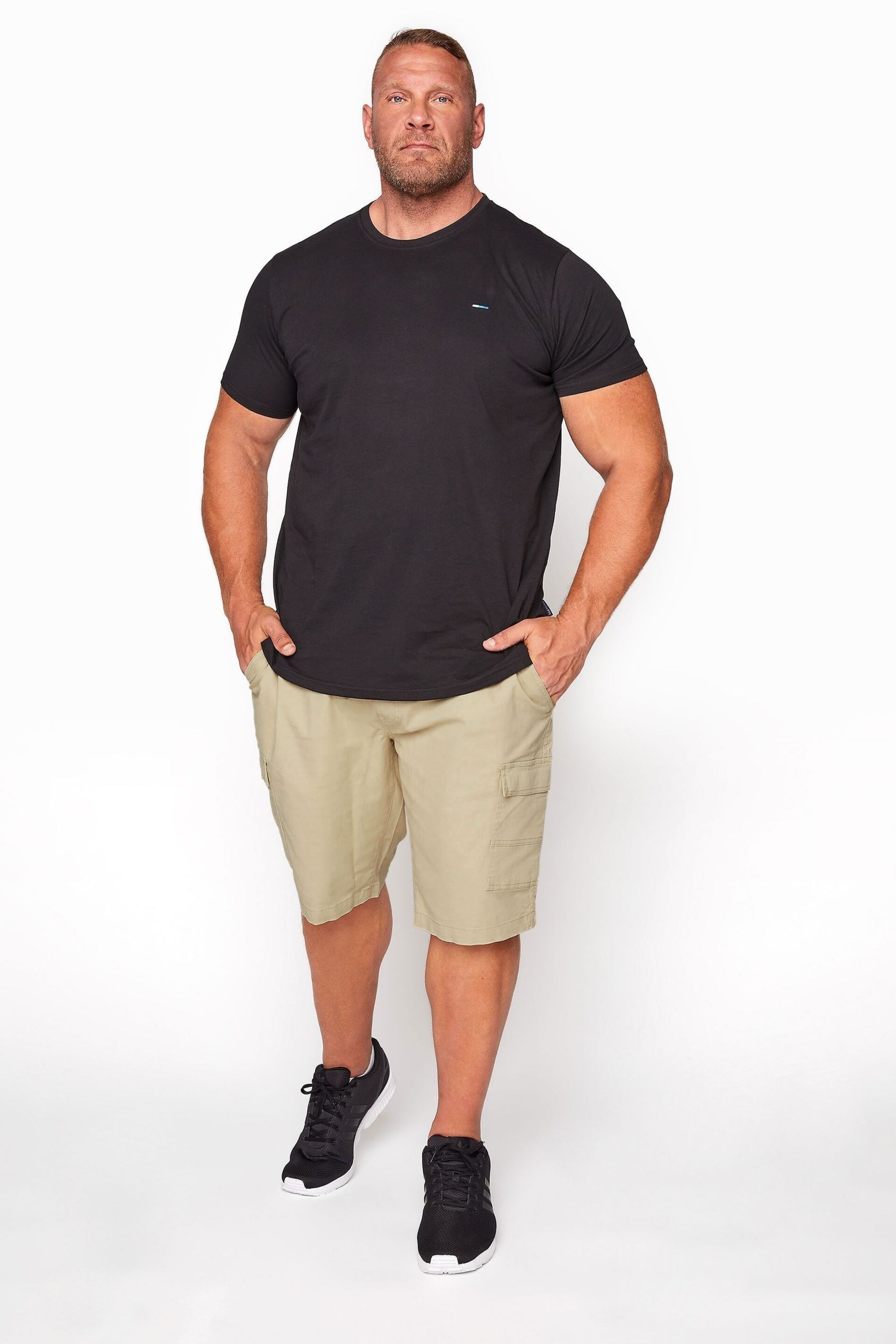 BadRhino Big & Tall White Stretch Cargo Shorts - Image 2 of 4