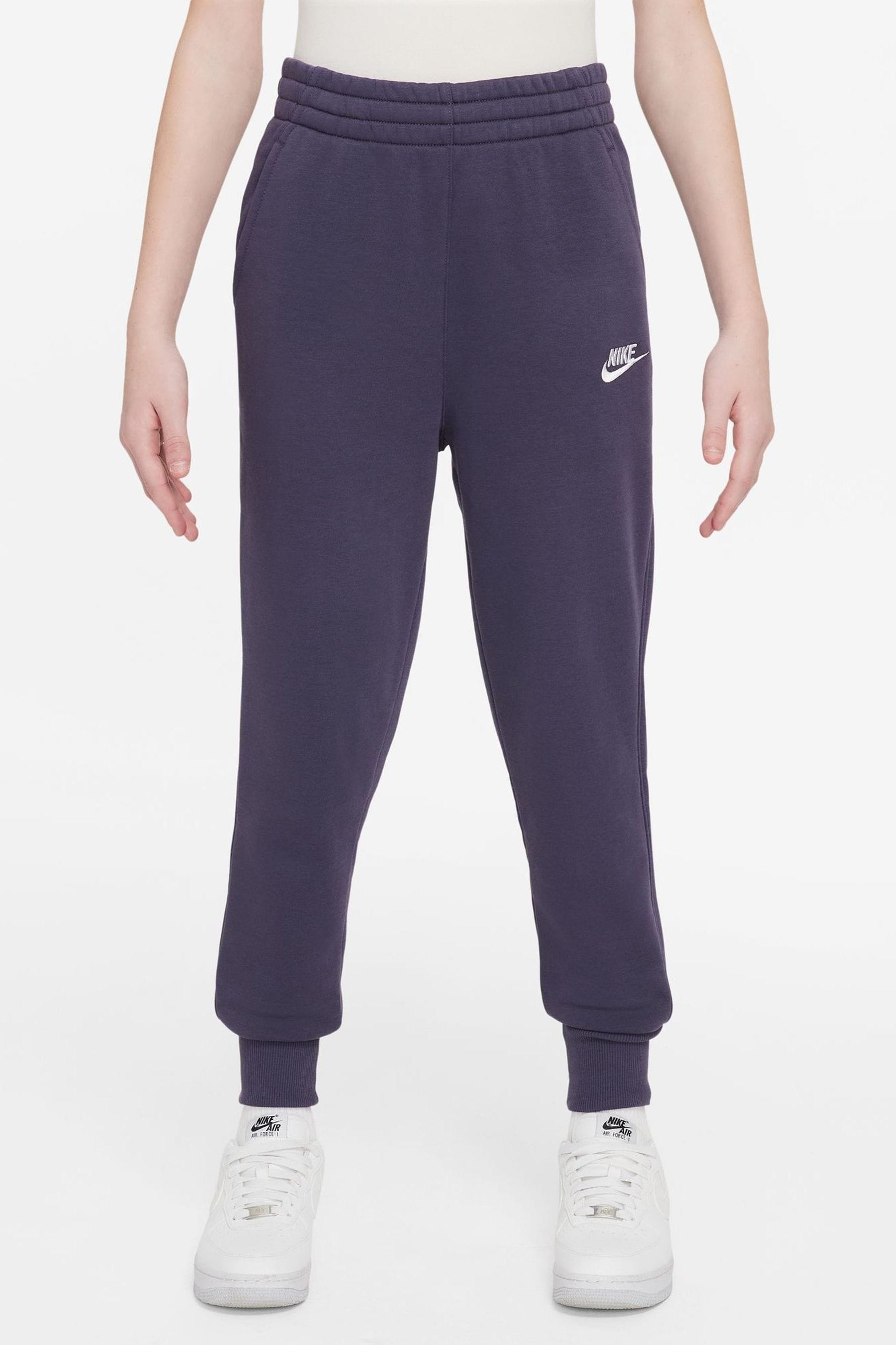Buy Nike Purple Raisin Club Fleece HighWaisted Fitted Joggers from the Next UK online shop