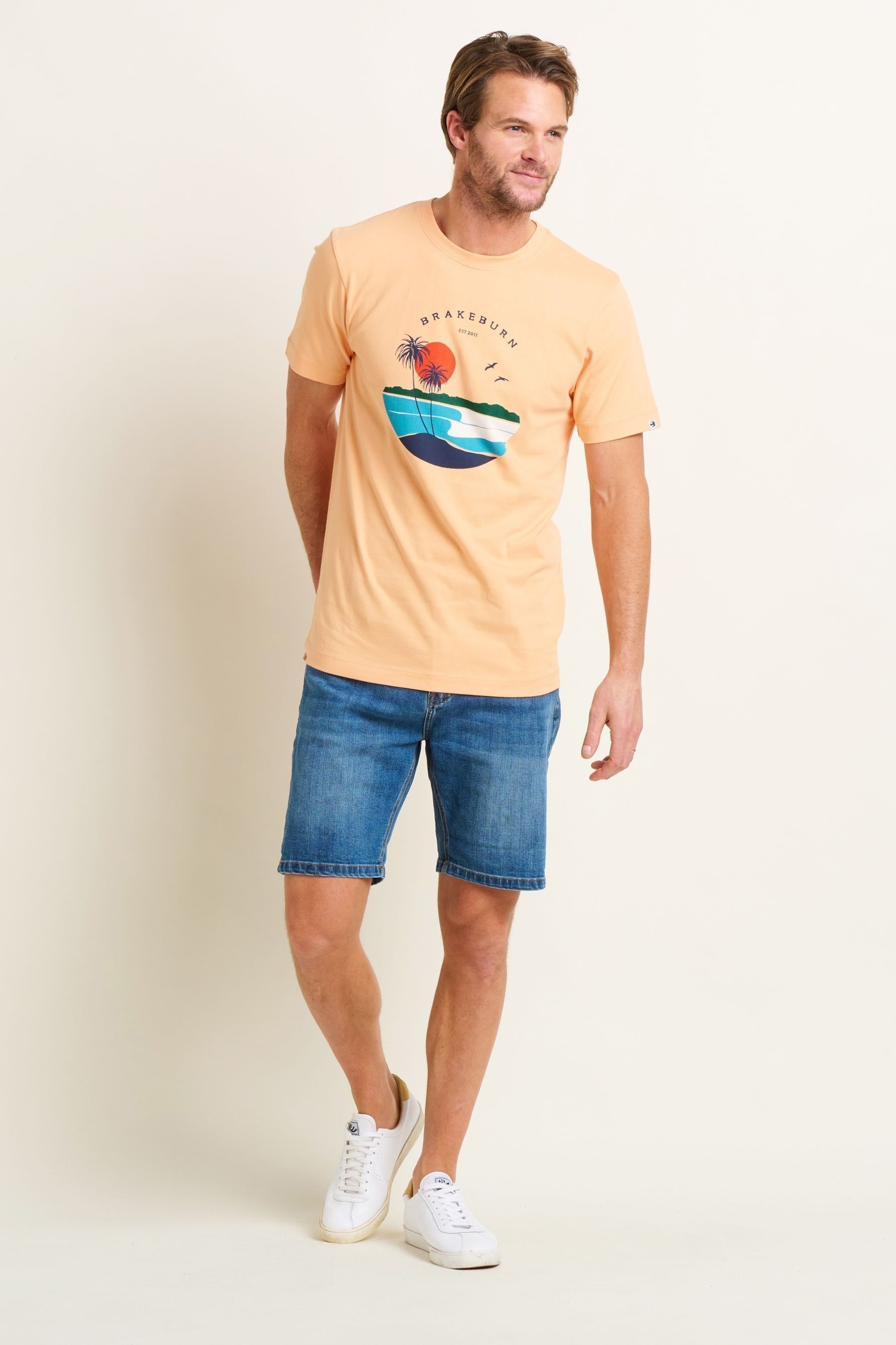 Brakeburn Peach Island T-Shirt - Image 4 of 6