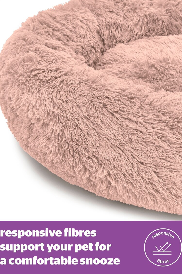 Silentnight Pink Calming Donut Pet Bed - Image 2 of 3