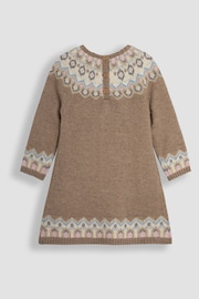 JoJo Maman Bébé Fair Isle Knitted Dress - Image 2 of 3