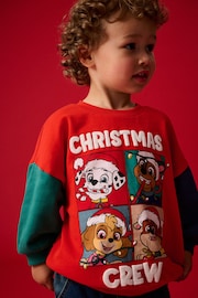 Red PAW Patrol Crew Neck 100% Cotton Sweatshirt (3mths-8yrs) - Image 1 of 3