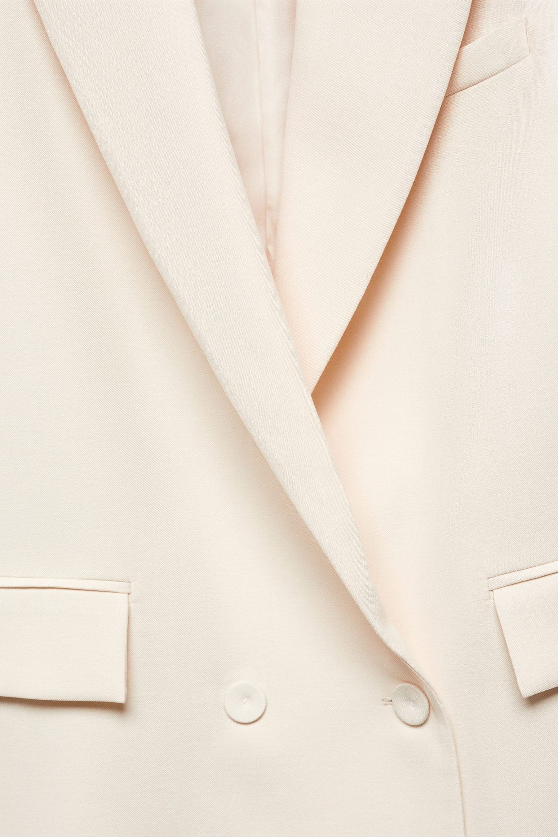 Buy Mango Cream Double Breasted Suit Blazer from the Next UK online shop