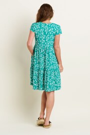 Brakeburn Green Bamboo Leaves Tiered Dress - Image 2 of 4