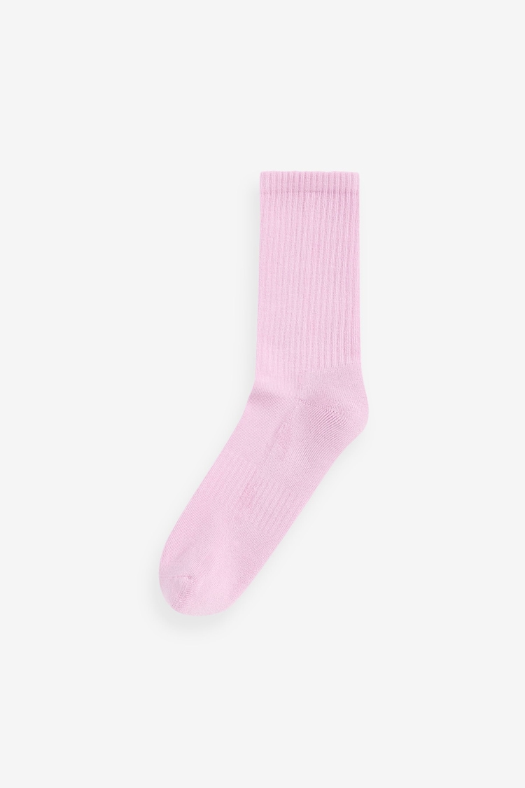 Pastel Cushion Sole Ribbed Sport Ankle Socks 3 Pack With Arch Support - Image 2 of 4