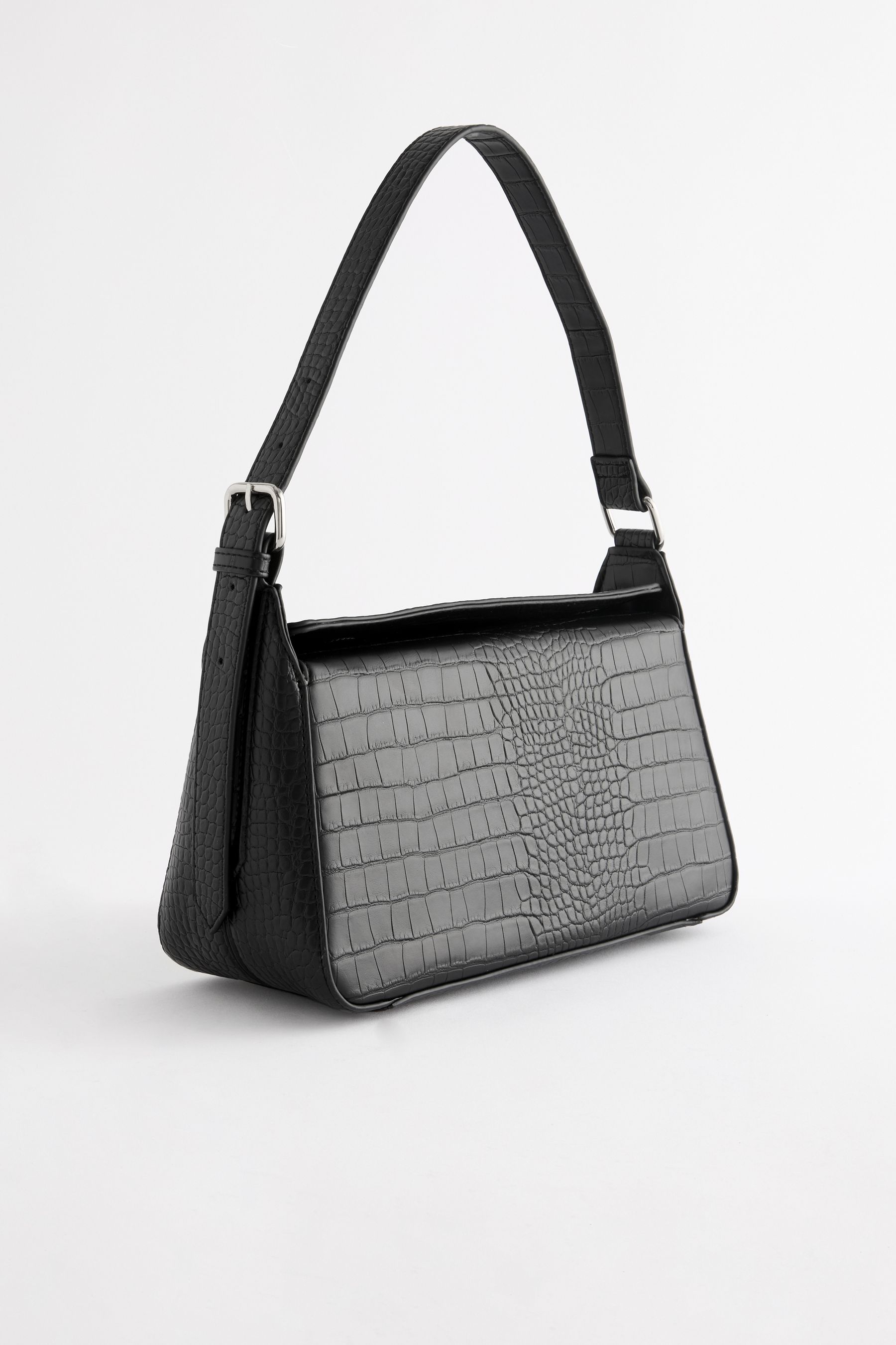 NEXT Black Structured Shoulder Bag one Womens