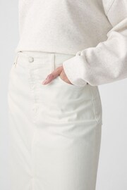 Gap White Denim Midi Skirt - Image 4 of 5