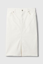 Gap White Denim Midi Skirt - Image 5 of 5