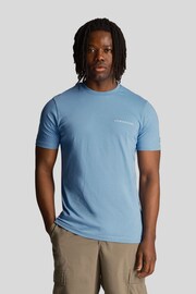 Lyle & Scott Blue Embroidered T-Shirt - Image 1 of 5