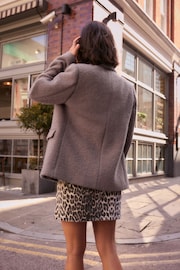 Pink/Brown Wool Blend Cosy Textured Blazer - Image 3 of 7