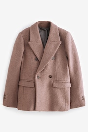 Pink/Brown Cosy Textured Blazer - Image 5 of 7