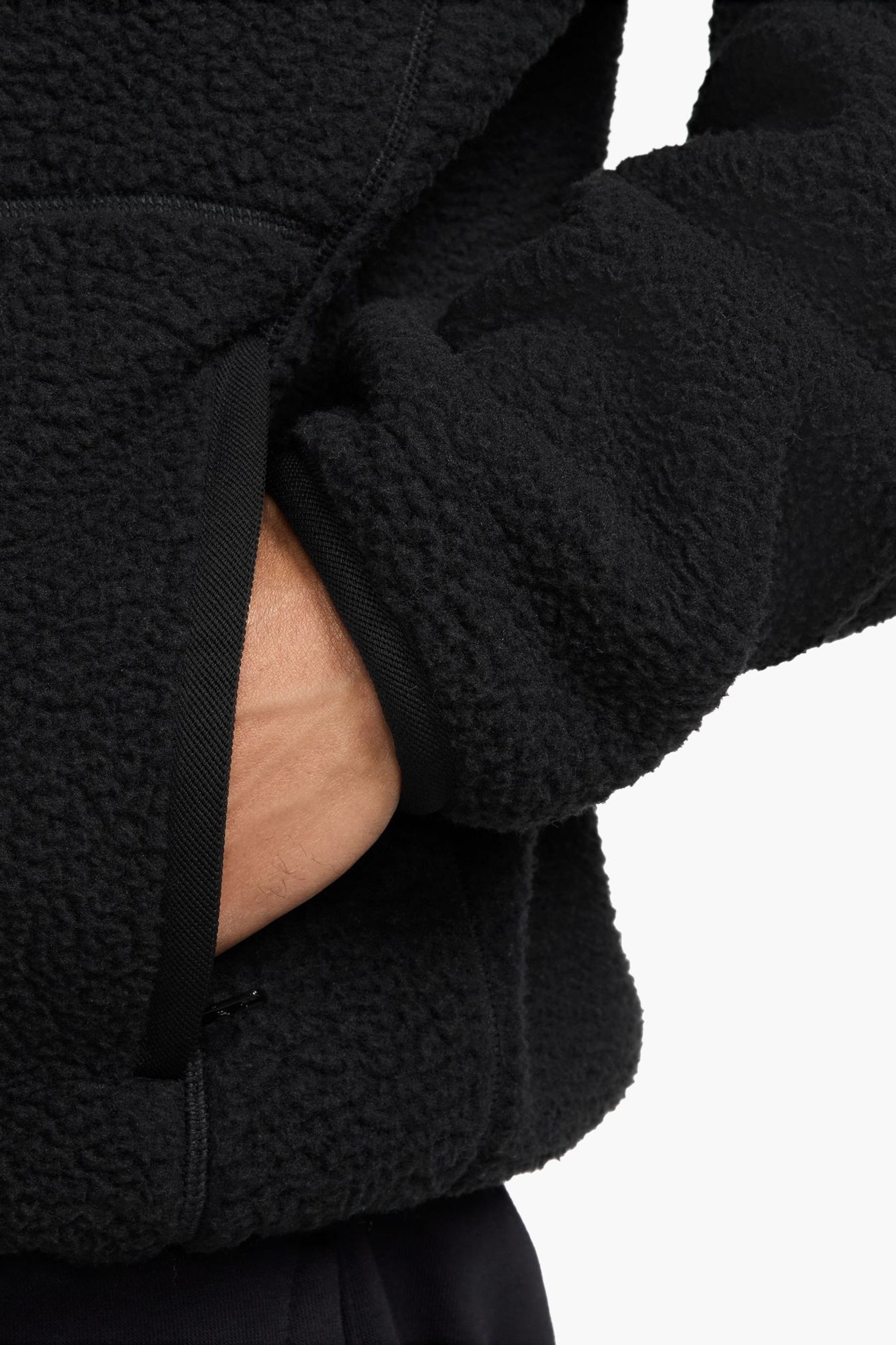 Nike black sherpa jacket best sale