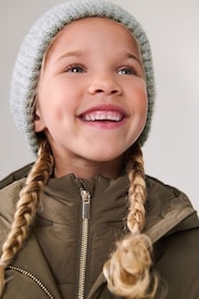 Grey Chunky Rib Beanie Hat (1-16yrs) - Image 1 of 5