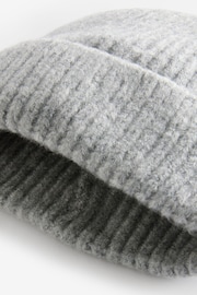 Grey Chunky Rib Beanie Hat (1-16yrs) - Image 5 of 5