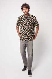 Black Beer Short Sleeve Christmas Print Shirt - Image 2 of 8