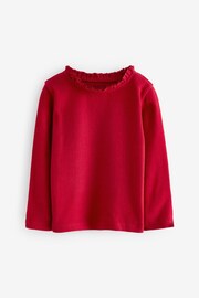 紅色 - 100% Cotton Pointelle Top (3mths-7yrs) - 圖片 4，共 6