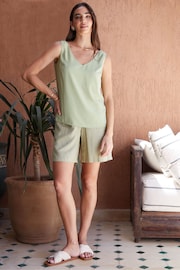 Threadbare Green V-Neck Cami Vest Top - Image 2 of 4